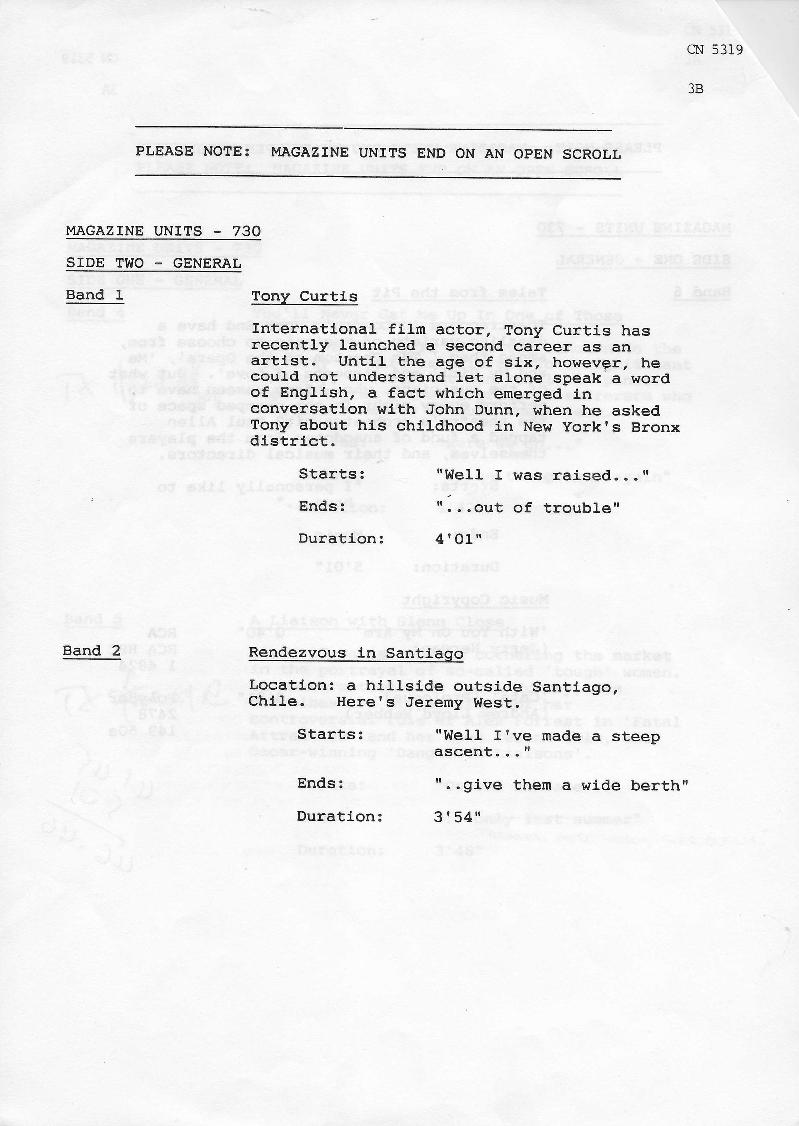Inserts from CN 5319